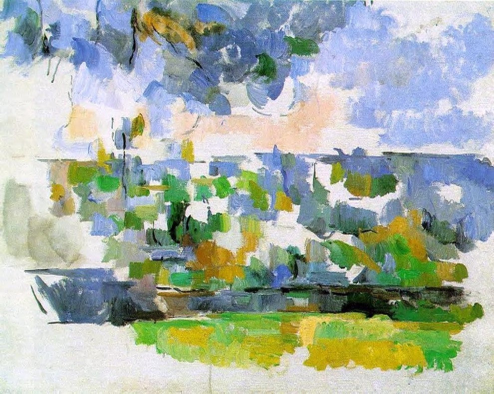 Paul Cezanne The Garden at Les Lauves, 20"x25" Wall Decal