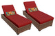 Laguna Chaise Set of 2 Outdoor Wicker Patio Furniture