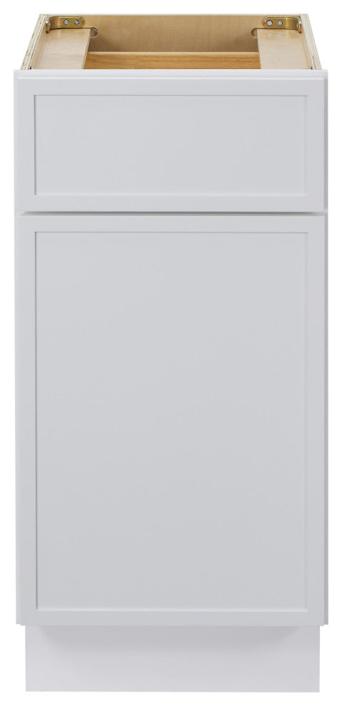 Vanity Art Birch Plywood Single Base Storage Cabinet, White, 15"
