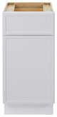 Vanity Art Birch Plywood Single Base Storage Cabinet, White, 15"