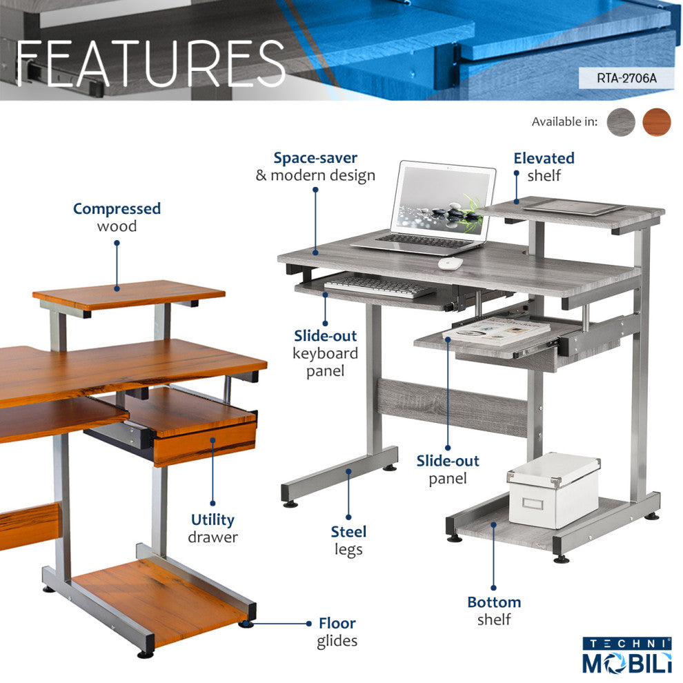 Techni Mobili Multifunction Computer Desk