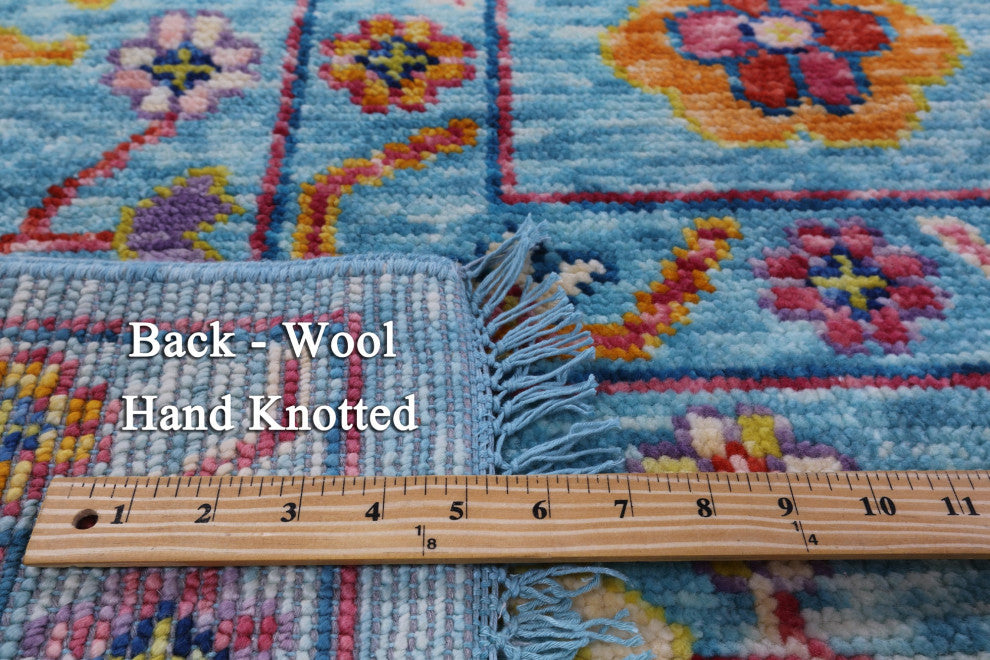 Handmade Turkish Oushak Wool Rug 9' 3" X 12' 0" - Q16087