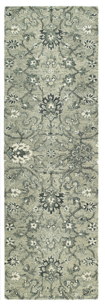 Kaleen Chancellor Collection Gray Heathergray Runner 2'6"x8'