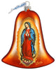 Hand Painted Mary Of Guadalupe Glass Scenic Ornament