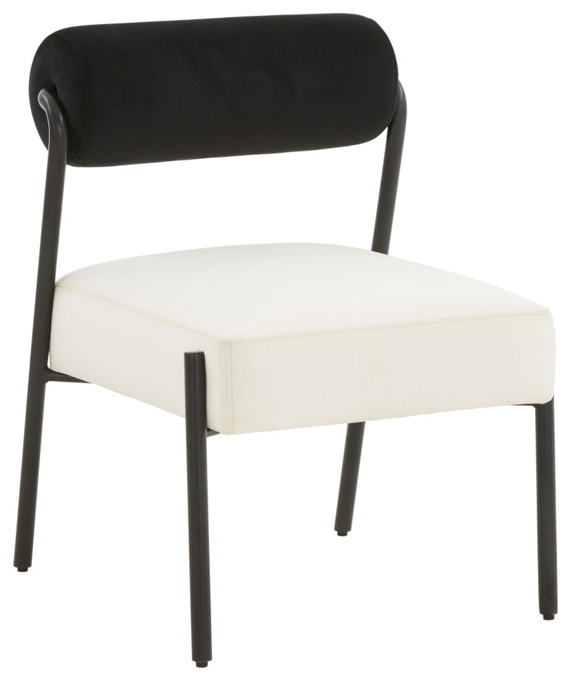 Jolene Black Velvet Dining Chair, Set of 2