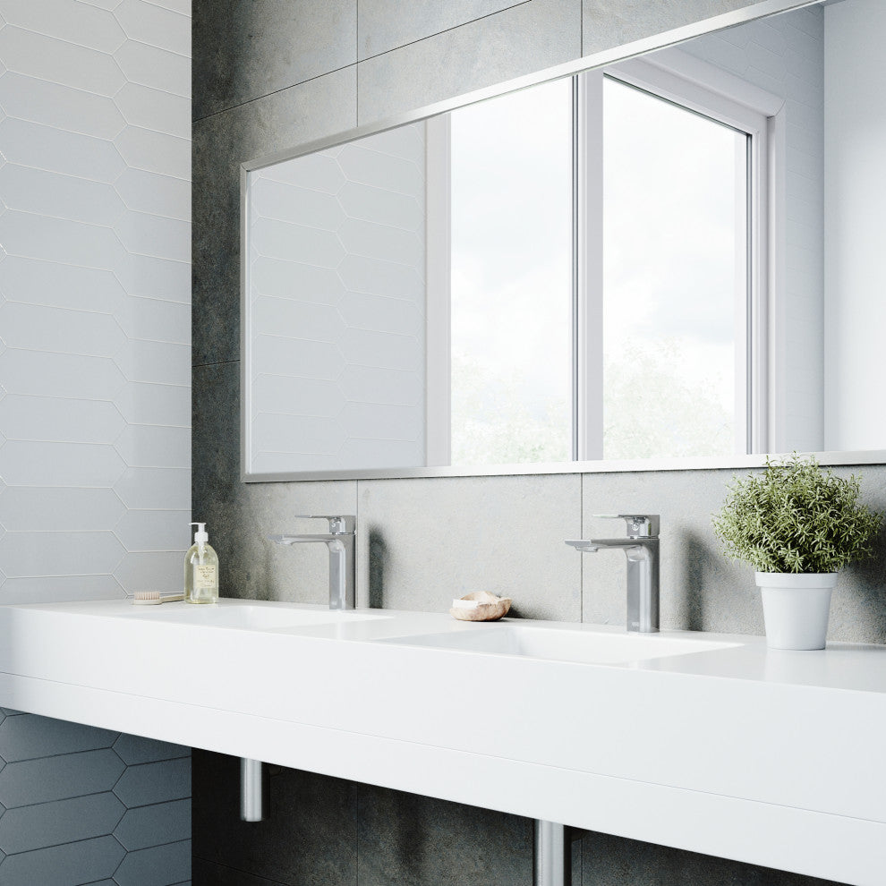 VIGO 6" H Davidson Single Handle Single Hole Faucet, Chrome, Without Extras