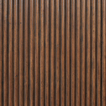 Astrid Solid Wood And Oak Veneer Vanity / Desk / Console Table, Brown