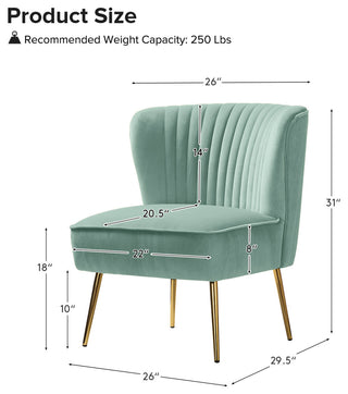 Upholstered Side Chair, Set of 2, Sage