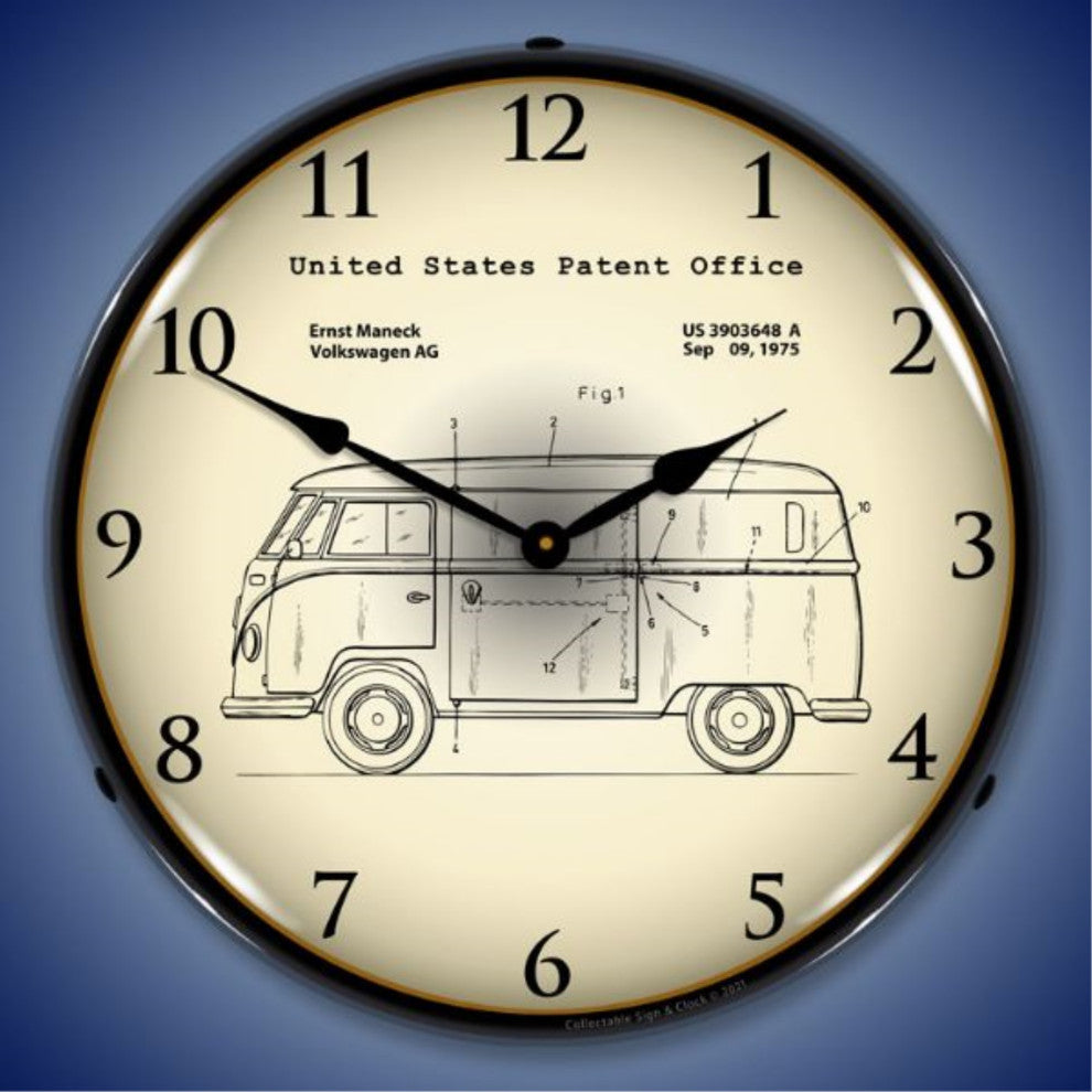 2103221 Volkswagen Bus 1975  Patent Clock