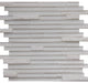 Glass and Stone Mosaic Tile, Horizon Collection, Freeze, Strips, Sample