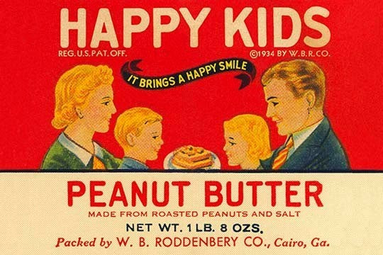 Happy Kids Peanut Butter- Canvas Poster 20" x 30"