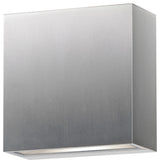 ET2 E23224 Cubed 6" Tall 2 Light LED Wall Sconce - Satin Aluminum