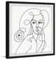"Beautiful Sketch" Framed Painting Print, 32"x32"