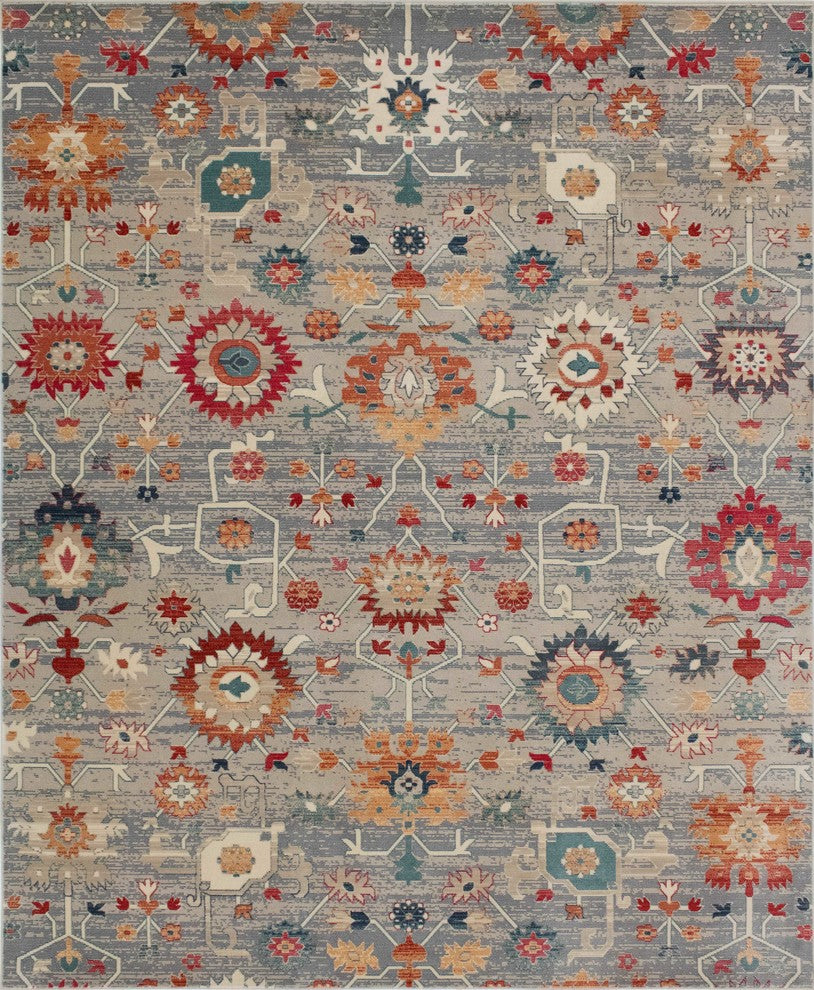 Noori Rug Distressed Herlinda Beige/Blue Runner