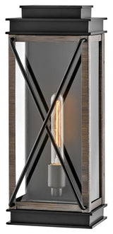 Hinkley Montecito Medium Wall Mount Lantern, Black