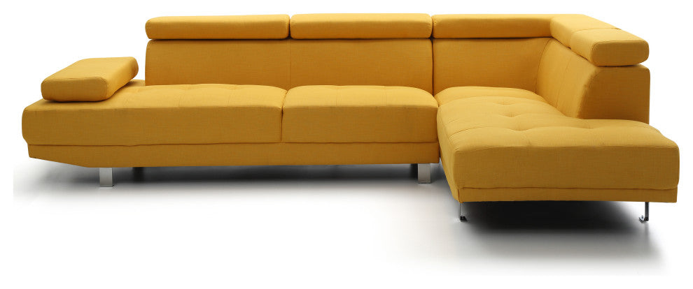 Milan Sectional, Yellow