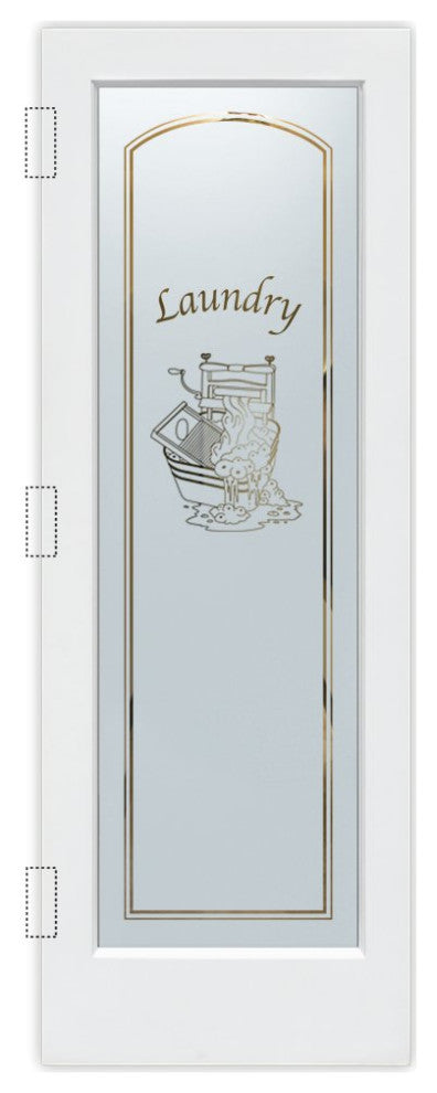 Laundry Door - Thru the Wringer - Primed - 36" x 96" - Book/Slab Door