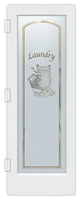 Laundry Door - Thru the Wringer - Primed - 36" x 96" - Book/Slab Door