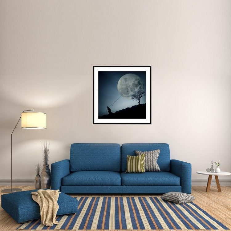 "The Dreamer" Framed Digital Print by Final Toto, 44x44"
