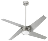 Quorum 26544-65 54"Ceiling Fan, Satin Nickel Finish