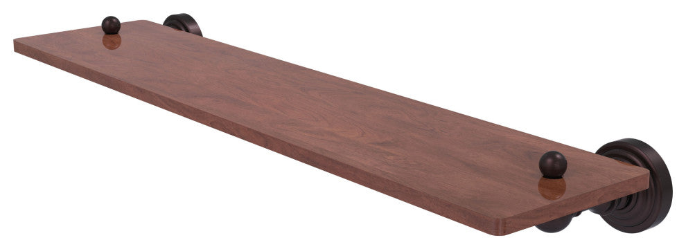 Waverly Place 22" Solid Wood Shelf, Antique Bronze