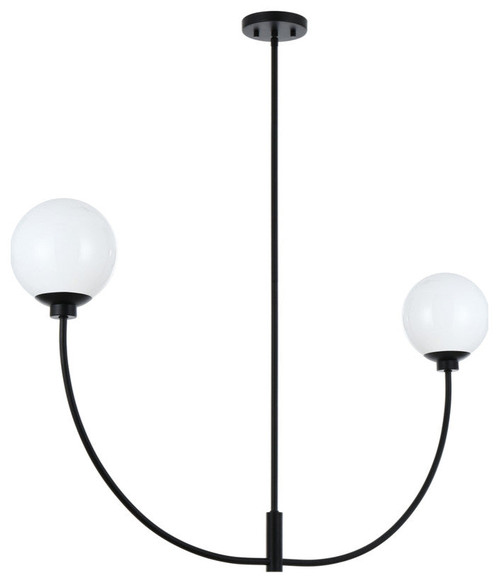 Living District Nyomi 42" Chandelier in Black