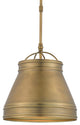 Lumley Brass Pendant