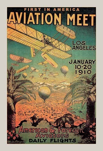 First in America Aviation Meet - Canvas Poster 20" x 30"