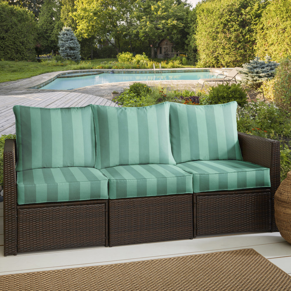Sorra Home Preview Lagoon Deep Seating Sofa Pillow With Cushion Set, 27"x23"x5"