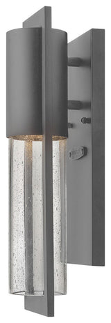 Hinkley Shelter 15.5" Extra Small Outdoor LED Wall Mount Lantern, Hematite