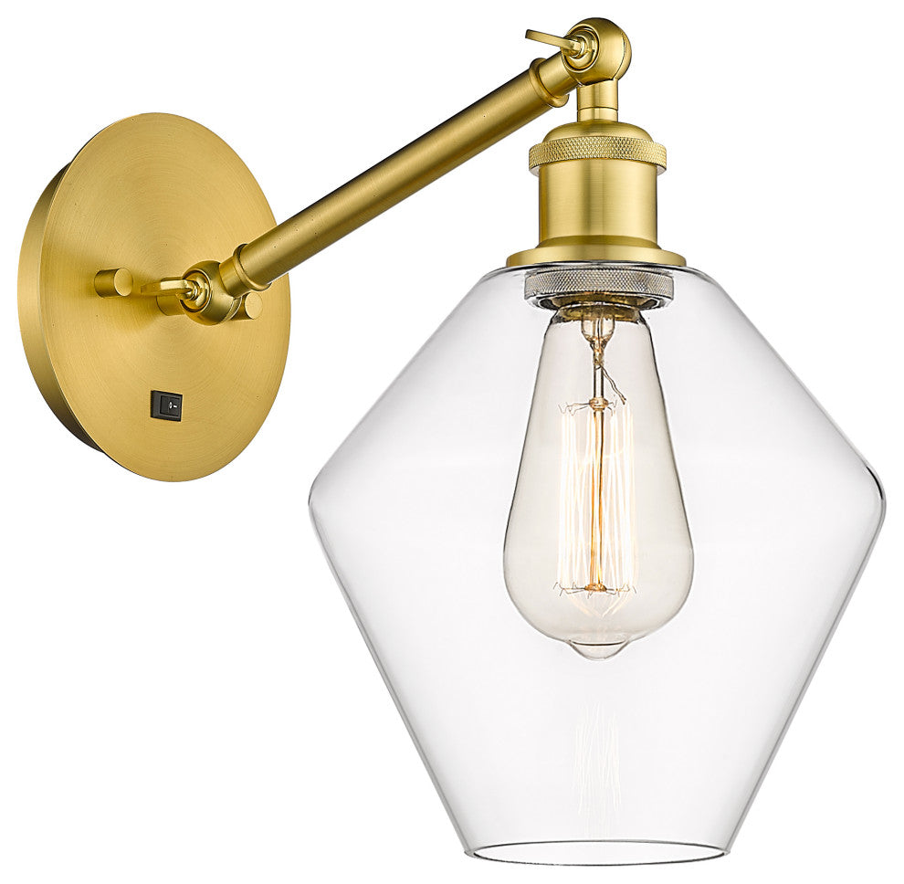 Innovations 317-1W-SG-G652-8 1-Light Sconce, Satin Gold