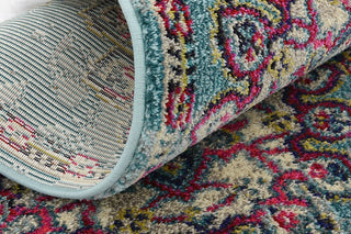 Unique Loom Light Blue Valencia Medici 2' 2 x 6' 7 Runner Rug