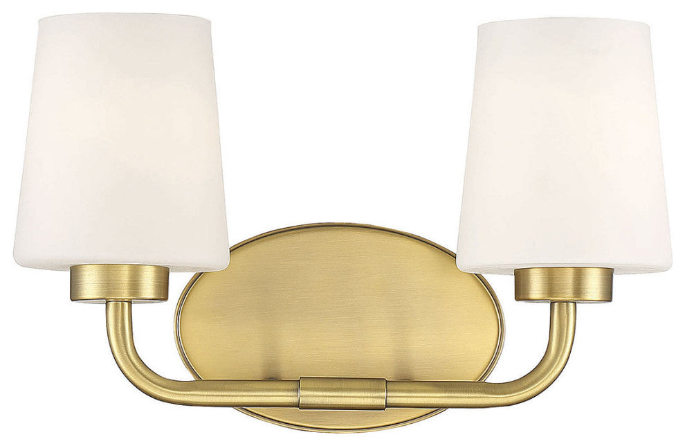 Capra, Warm Brass, 2-Light Bath