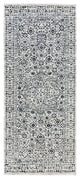 White Mamluk Dynasty Design Undyed 100% Wool Hand Knotted Runner Rug 2'7"x6'