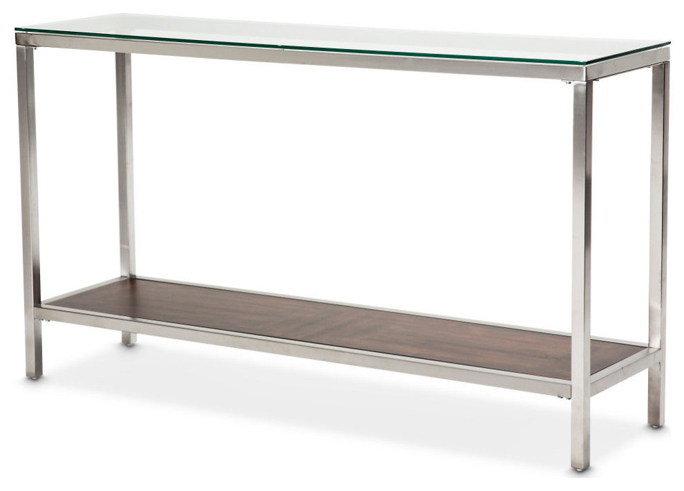Diversey Console Table With Glass Top