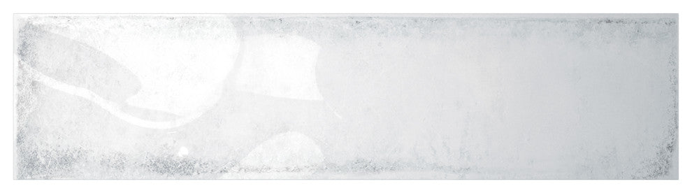 Spain Ceramic 3"x12" Subway Wall Tile Glossy, White, Case of 5.5 Sq Ft, Sample