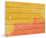 "Mars" Painting Print on White Wood