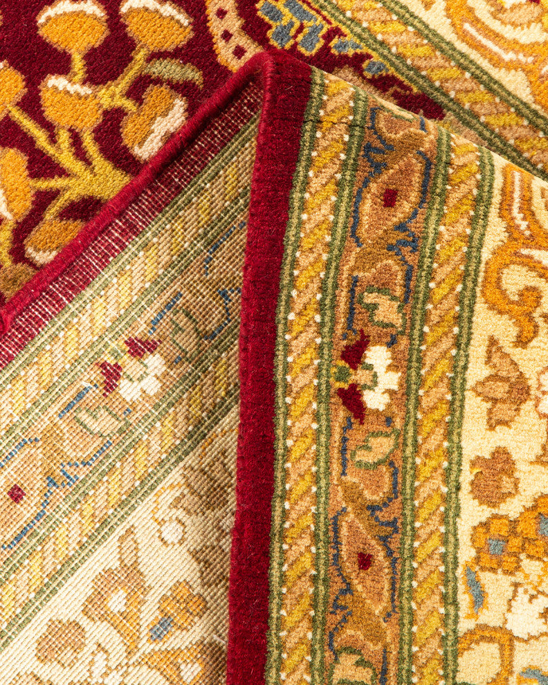 Mogul, One-of-a-Kind Hand-Knotted Area Rug Red, 2'6"x12'1"
