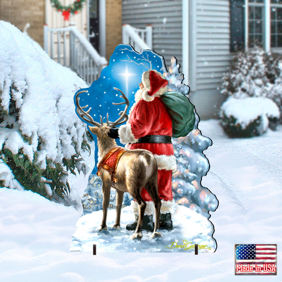 Starry Night Santa Home and Outdoor Decor by Dona Gelsinger