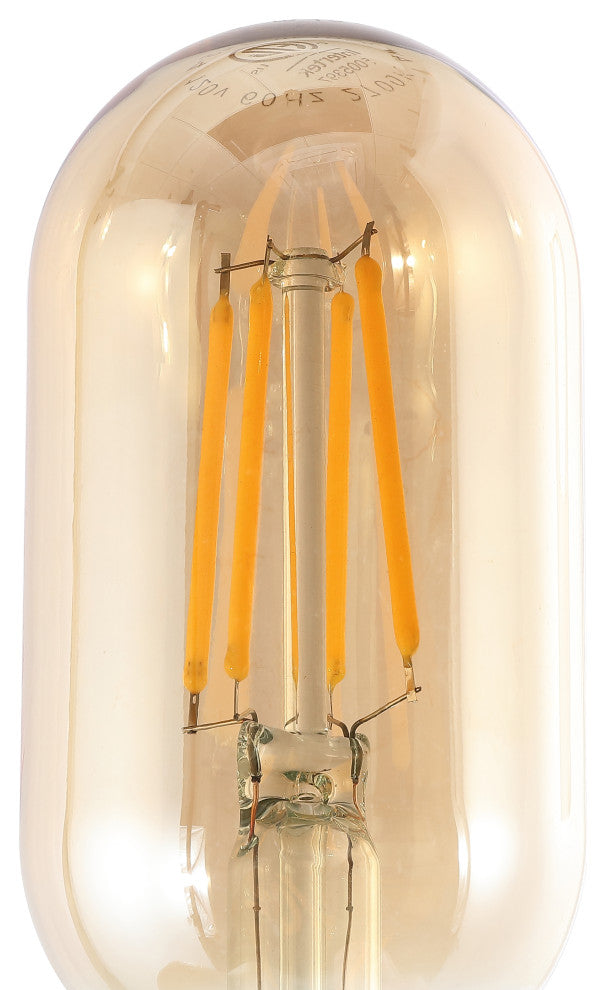Non-Dimmable T45-4W LED Edison Bulbs, E26 Base, 80+ CRI, 350 Lumens, Pack of 6