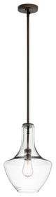 Kichler Everly One Light Pendant 42141OZCLR