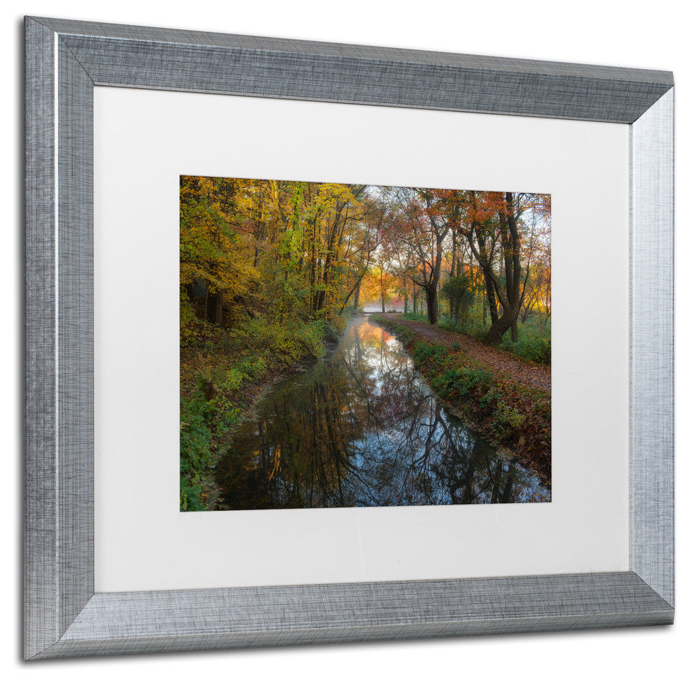 Michael Blanchette 'Take me to the Pond' Art, Silver Frame, White Mat, 20x16