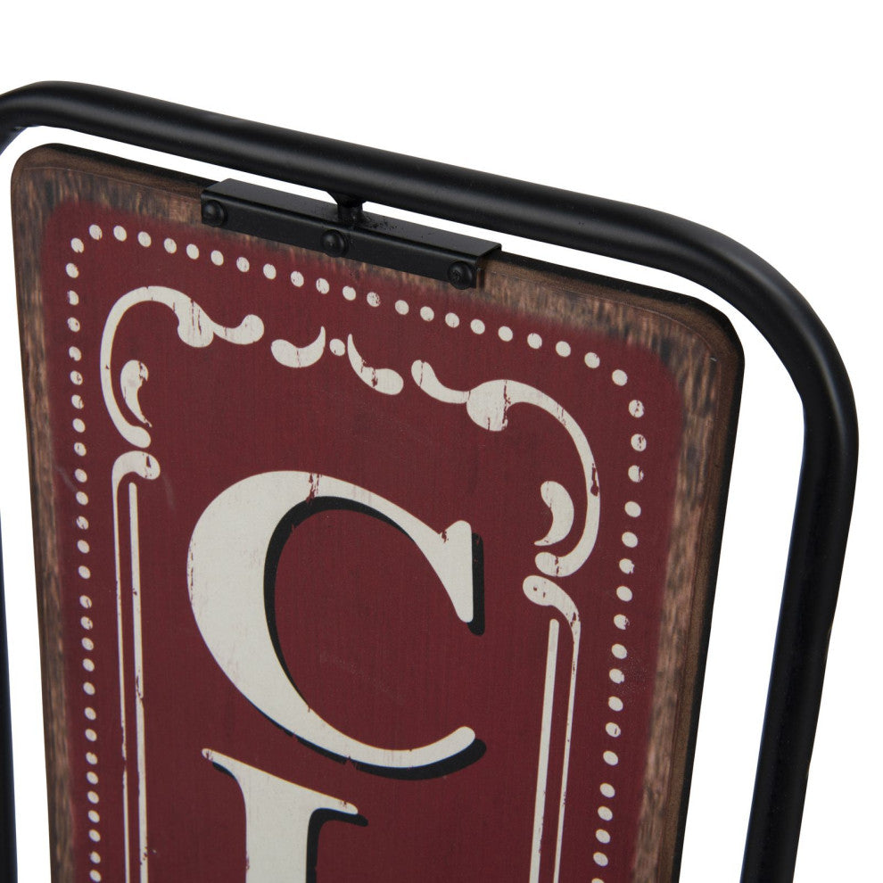 Red/White 2 Sided Open/Closed Sign