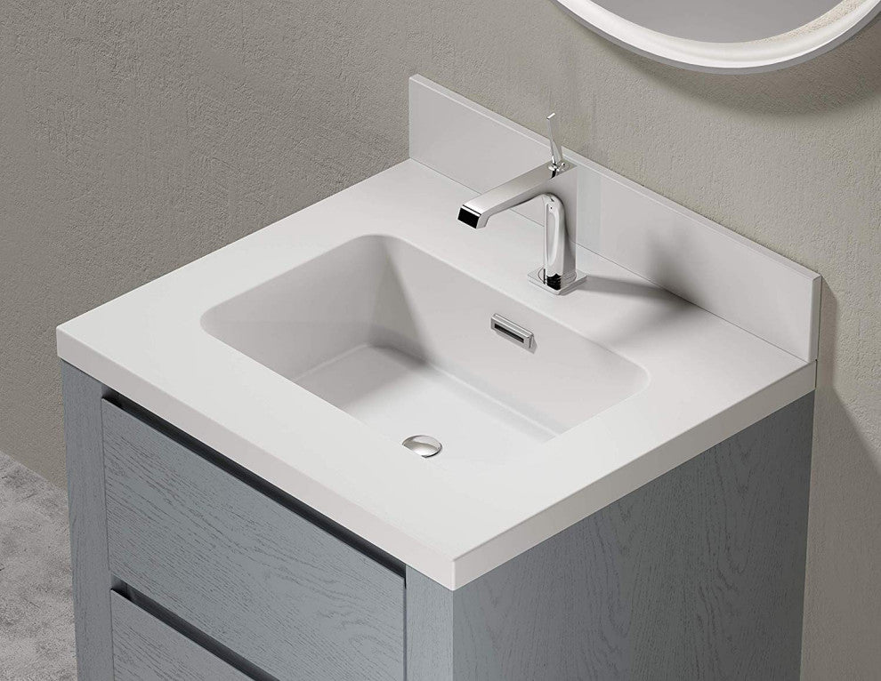 Dyconn Faucet 24 Inch Solid Surface Vanity Top