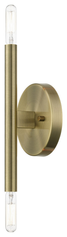 Livex Lighting Antique Brass ADA 2-Llght Wall Sconce