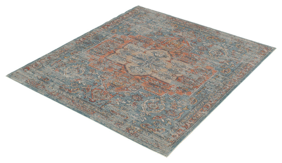 eCarpetGallery Living Room Rug, Blue, 5'3" x 6'7"
