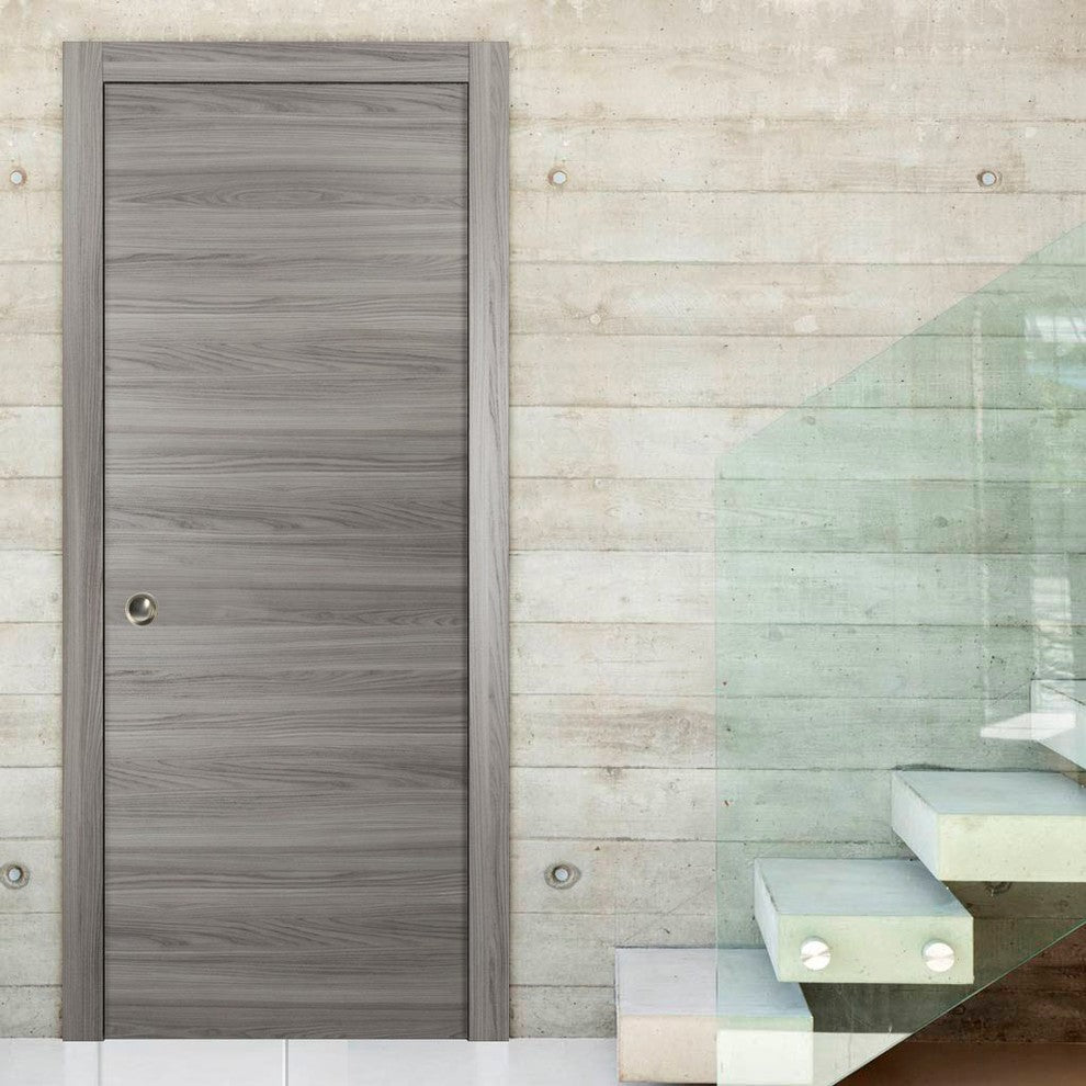 Sliding Pocket Door 36 x 80 & Hardware Frames | Planum 0010 Ginger Ash