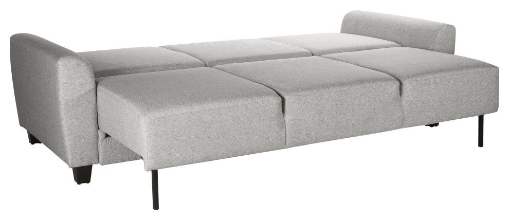 Sealy TruFit Klein Queen Dropback Sofa Bed Convertible, Silver