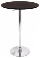 Lumisource Adjustable Bar Table, Black, Brown