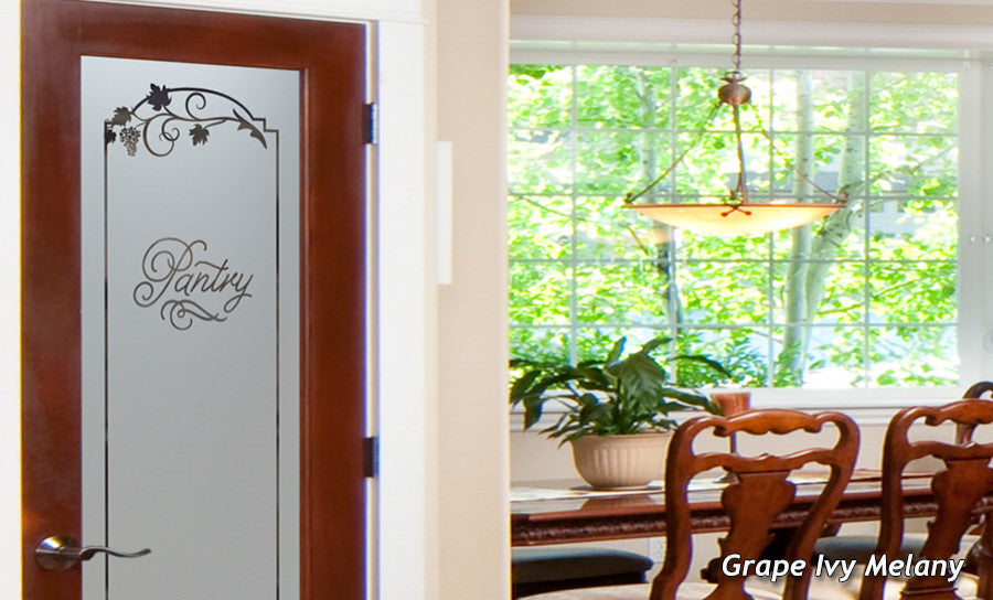 Pantry Door - Grape Ivy Melany - Primed - 24" x 96" - Knob on Left - Pull Open